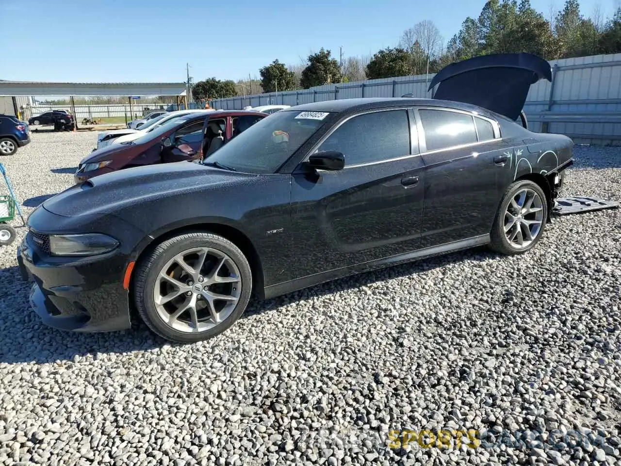 1 Photograph of a damaged car 2C3CDXCT9KH629890 DODGE CHARGER 2019