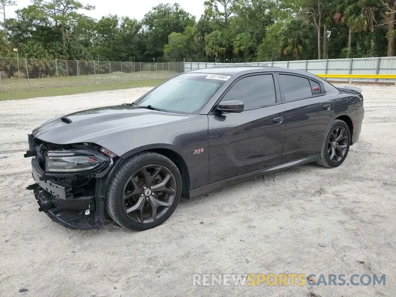 1 Photograph of a damaged car 2C3CDXCT9KH740536 DODGE CHARGER 2019