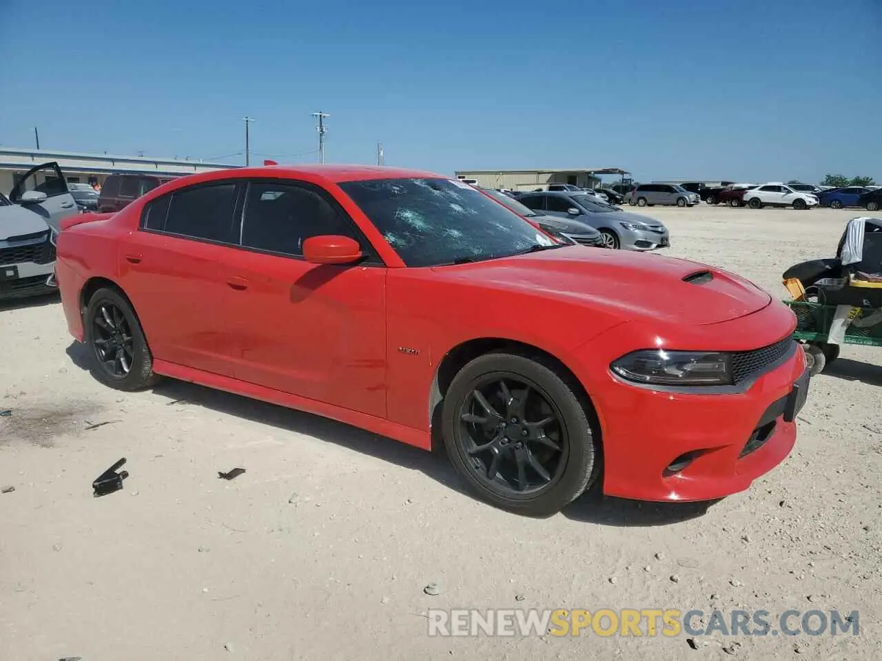4 Photograph of a damaged car 2C3CDXCTXKH584457 DODGE CHARGER 2019
