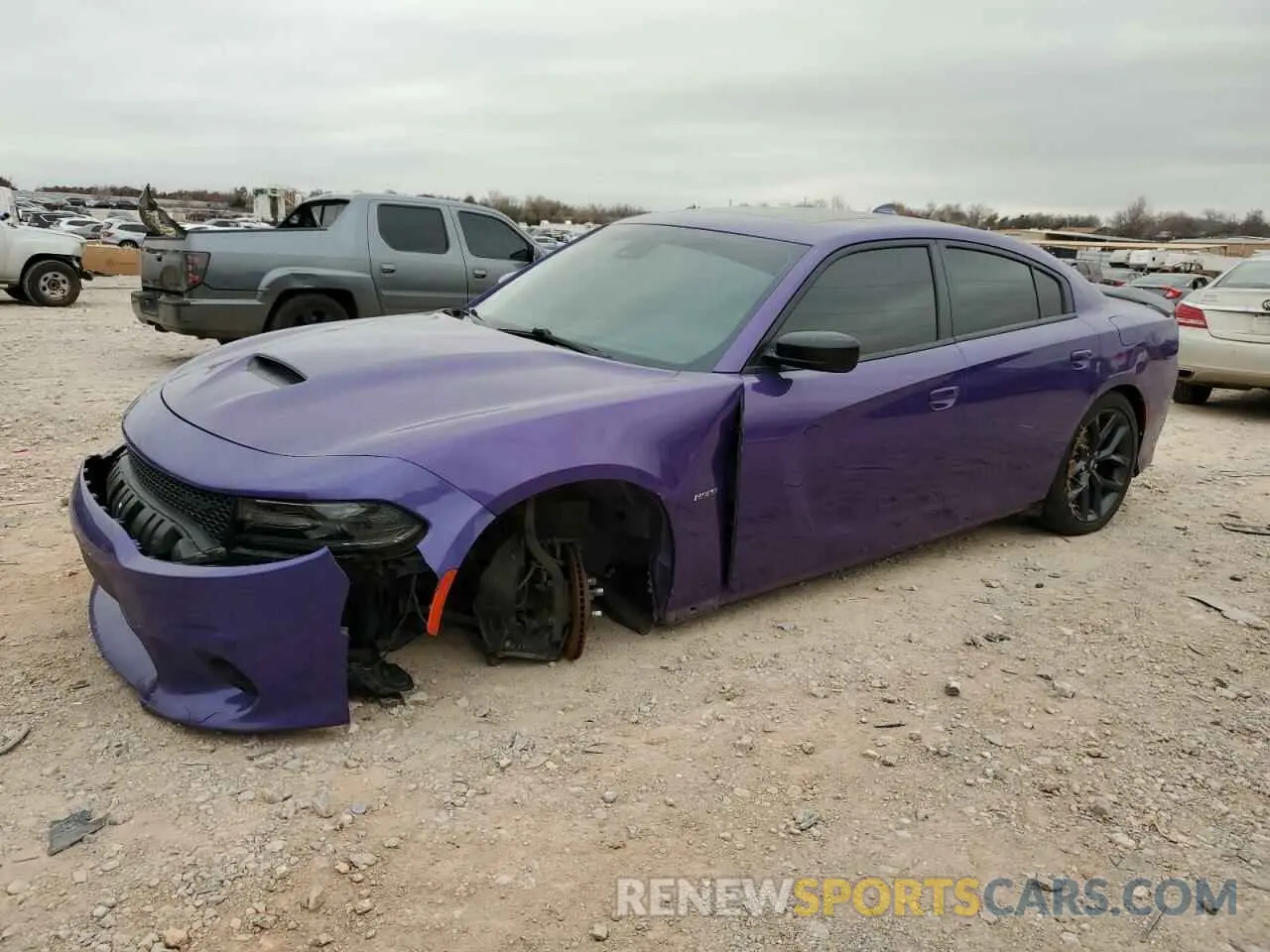 1 Photograph of a damaged car 2C3CDXCTXKH604402 DODGE CHARGER 2019