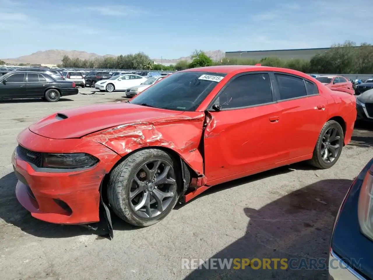 1 Photograph of a damaged car 2C3CDXCTXKH749147 DODGE CHARGER 2019