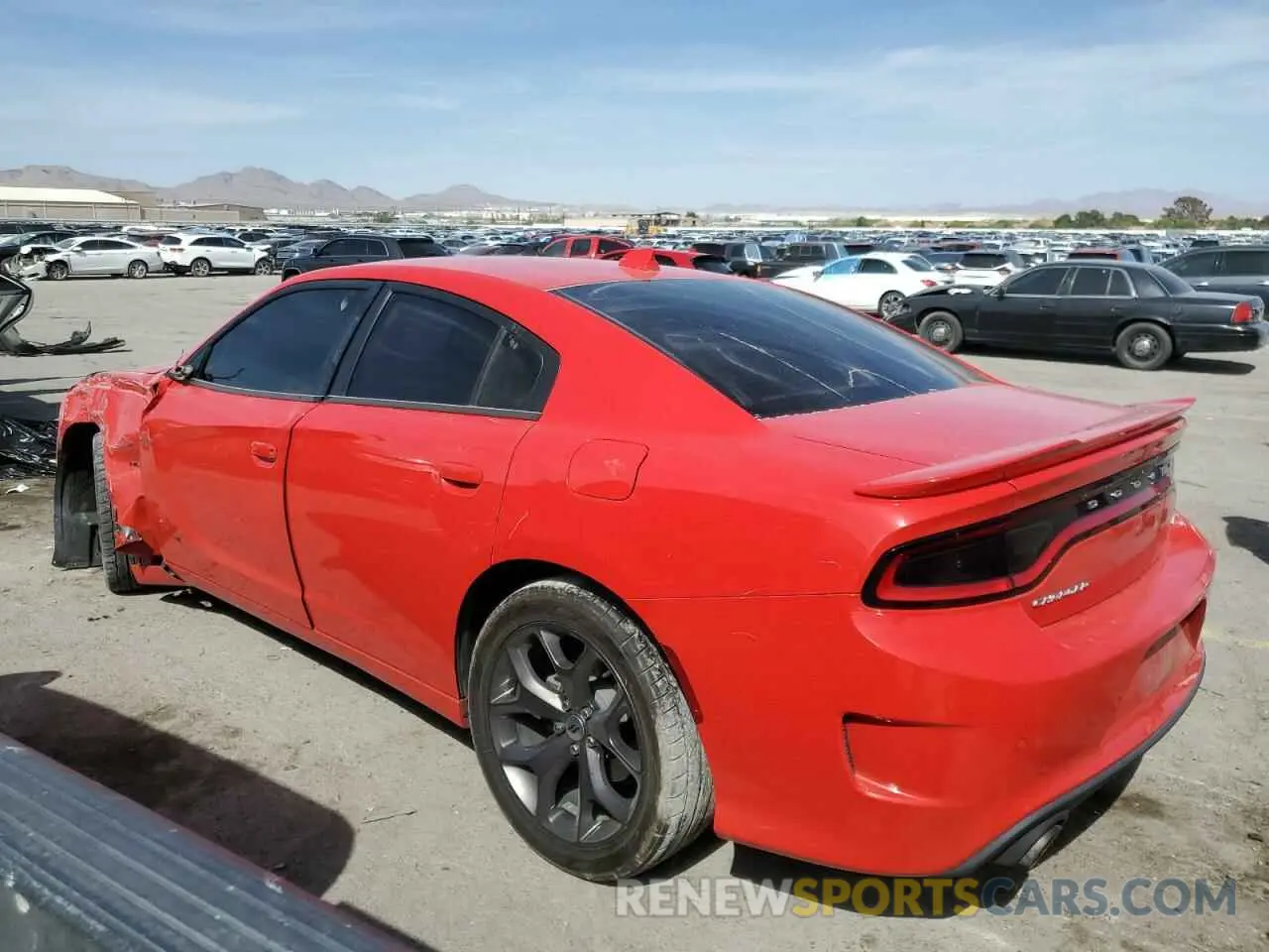 2 Photograph of a damaged car 2C3CDXCTXKH749147 DODGE CHARGER 2019