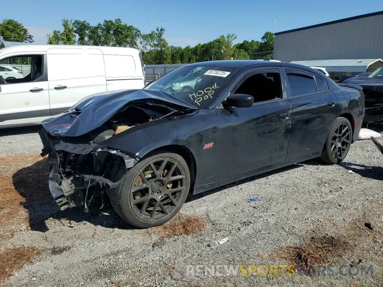 1 Photograph of a damaged car 2C3CDXGJ2KH753993 DODGE CHARGER 2019