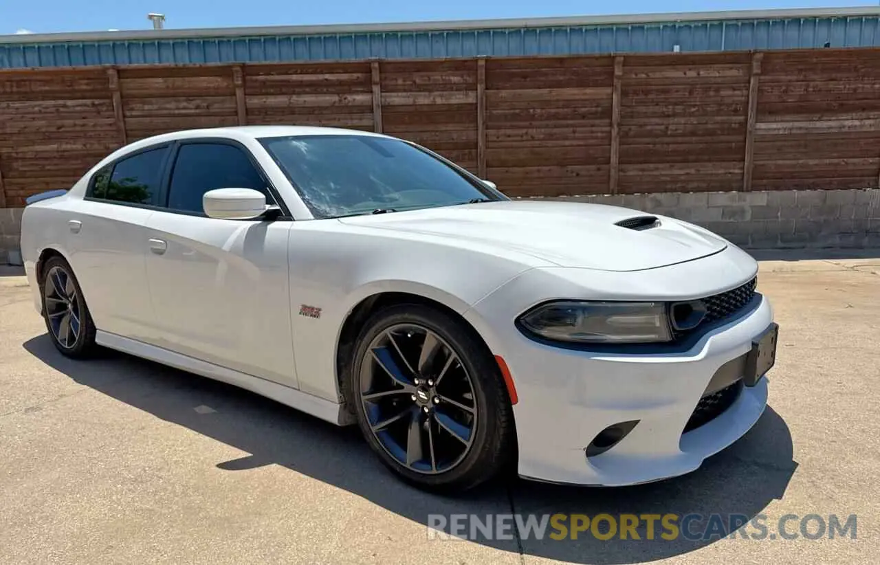 1 Photograph of a damaged car 2C3CDXGJ3KH558842 DODGE CHARGER 2019