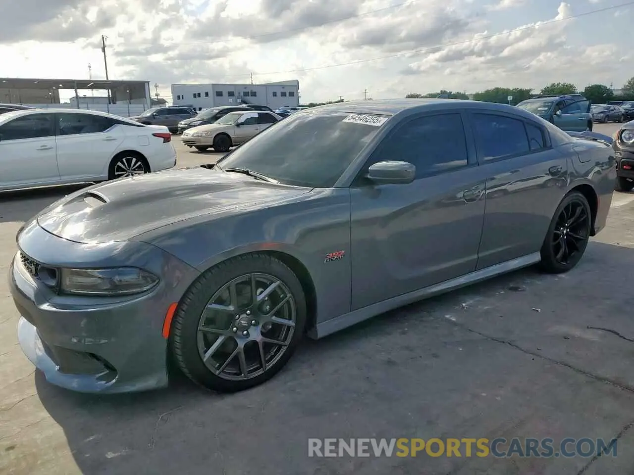 1 Photograph of a damaged car 2C3CDXGJ3KH706729 DODGE CHARGER 2019