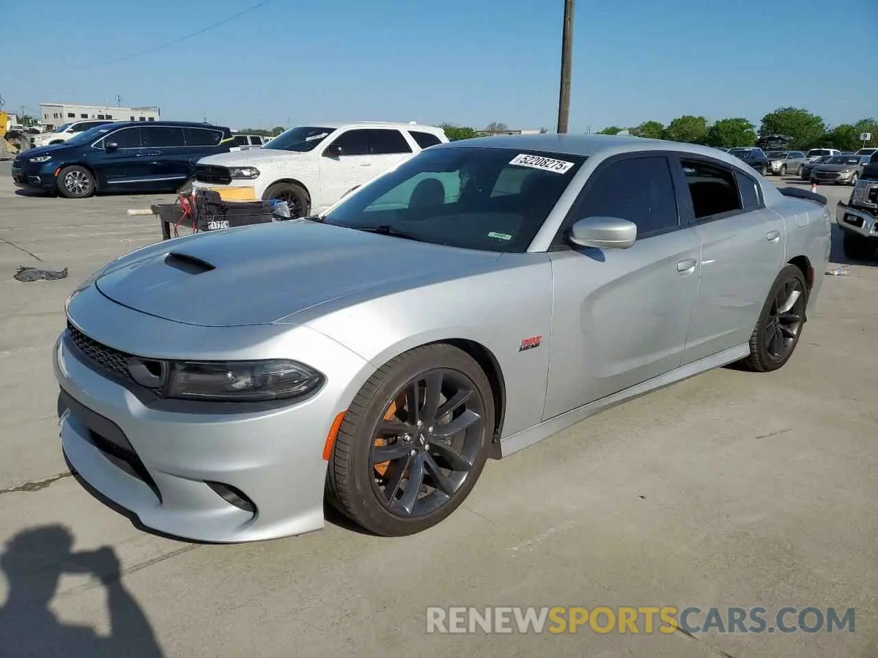 1 Photograph of a damaged car 2C3CDXGJ3KH736765 DODGE CHARGER 2019