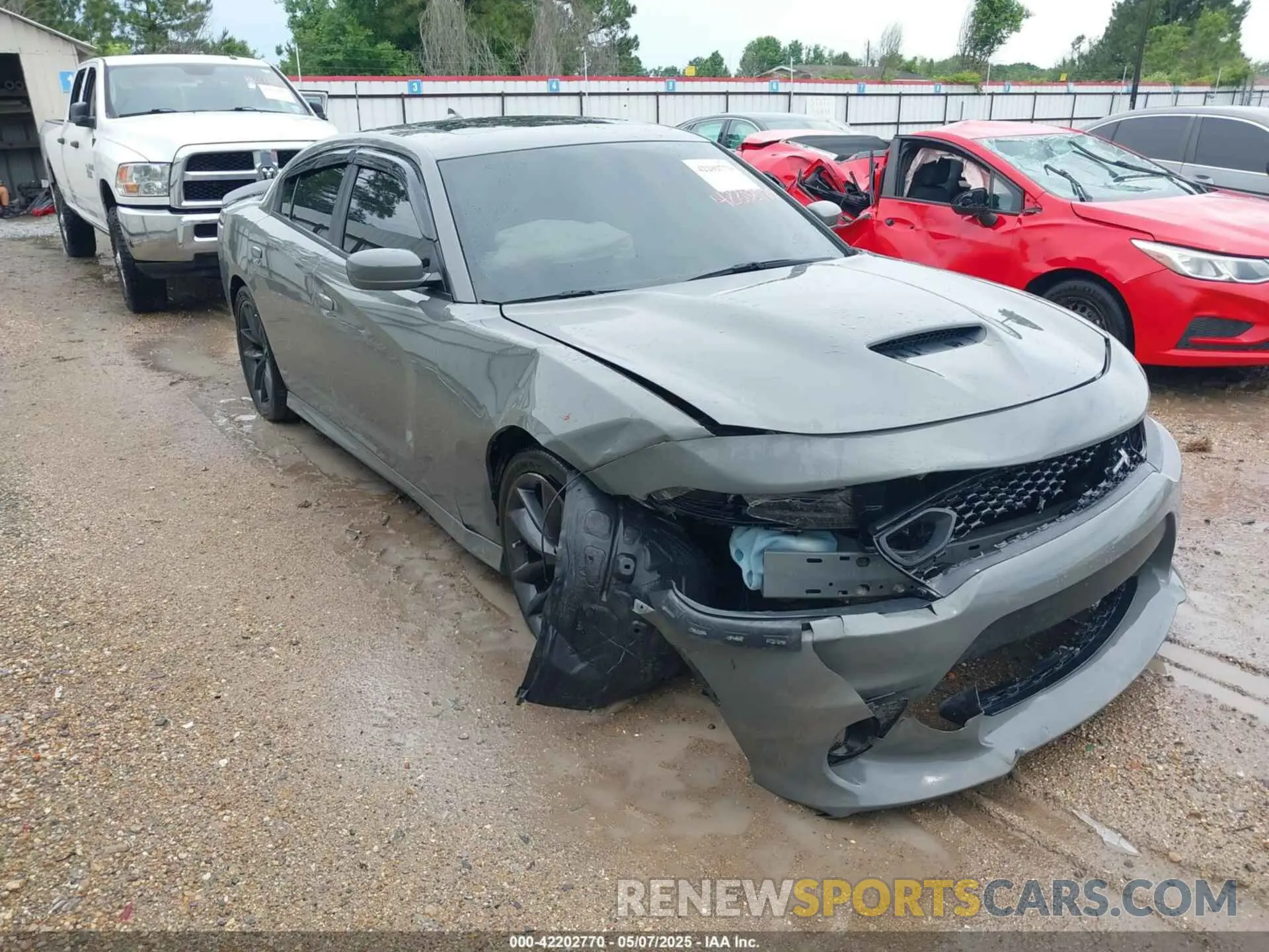 1 Photograph of a damaged car 2C3CDXGJ4KH647044 DODGE CHARGER 2019