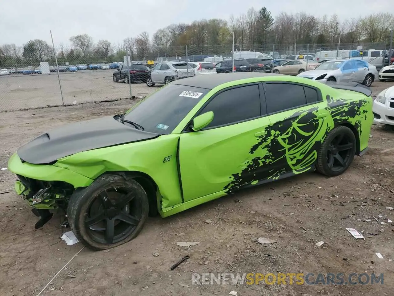 1 Photograph of a damaged car 2C3CDXGJ4KH662773 DODGE CHARGER 2019