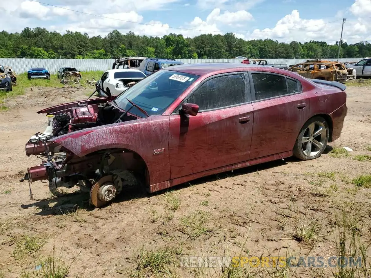 1 Photograph of a damaged car 2C3CDXGJ4KH742395 DODGE CHARGER 2019