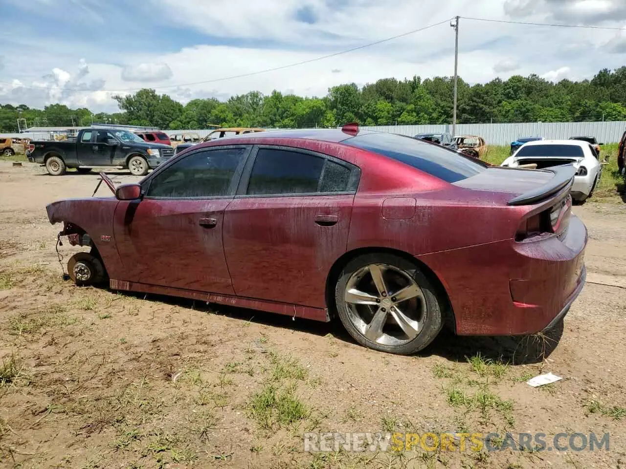 2 Photograph of a damaged car 2C3CDXGJ4KH742395 DODGE CHARGER 2019