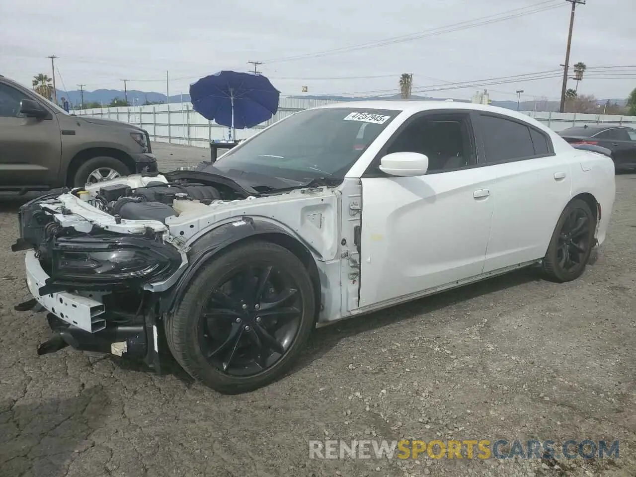 1 Photograph of a damaged car 2C3CDXGJ5KH647005 DODGE CHARGER 2019