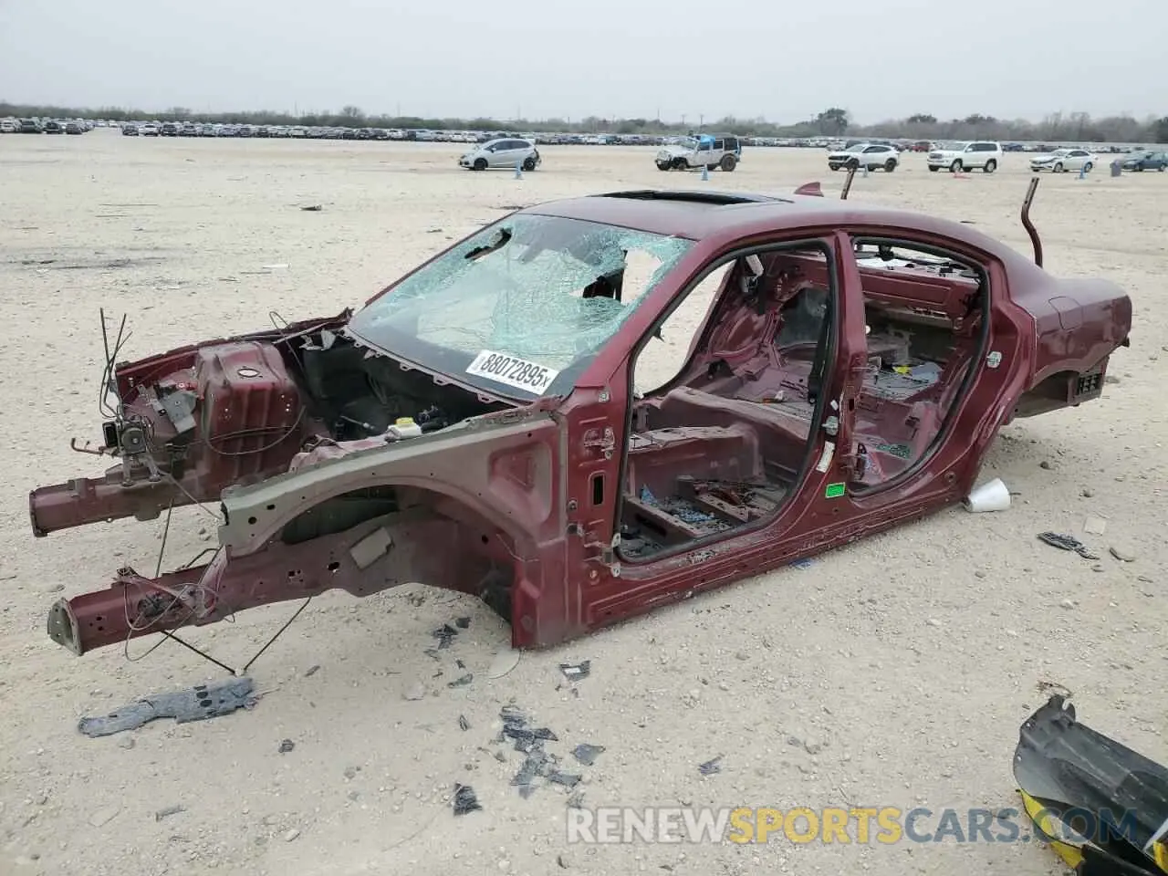 1 Photograph of a damaged car 2C3CDXGJ6KH519100 DODGE CHARGER 2019