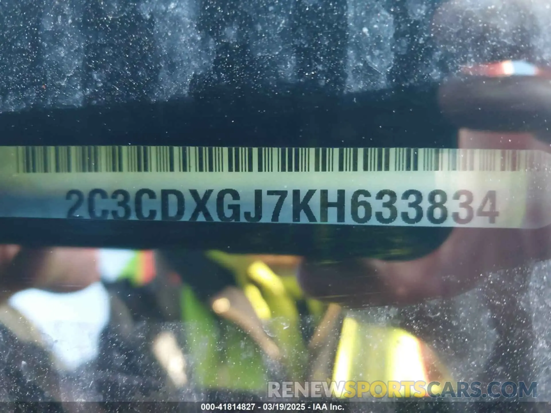 9 Photograph of a damaged car 2C3CDXGJ7KH633834 DODGE CHARGER 2019