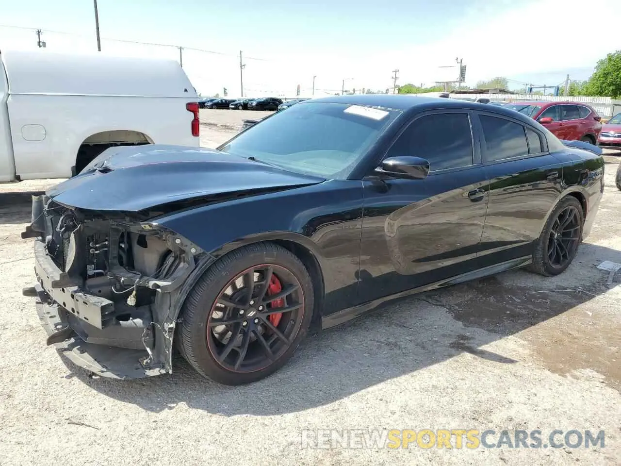 1 Photograph of a damaged car 2C3CDXGJ8KH576771 DODGE CHARGER 2019