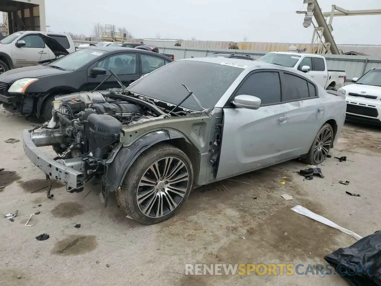 1 Photograph of a damaged car 2C3CDXGJ9KH668049 DODGE CHARGER 2019