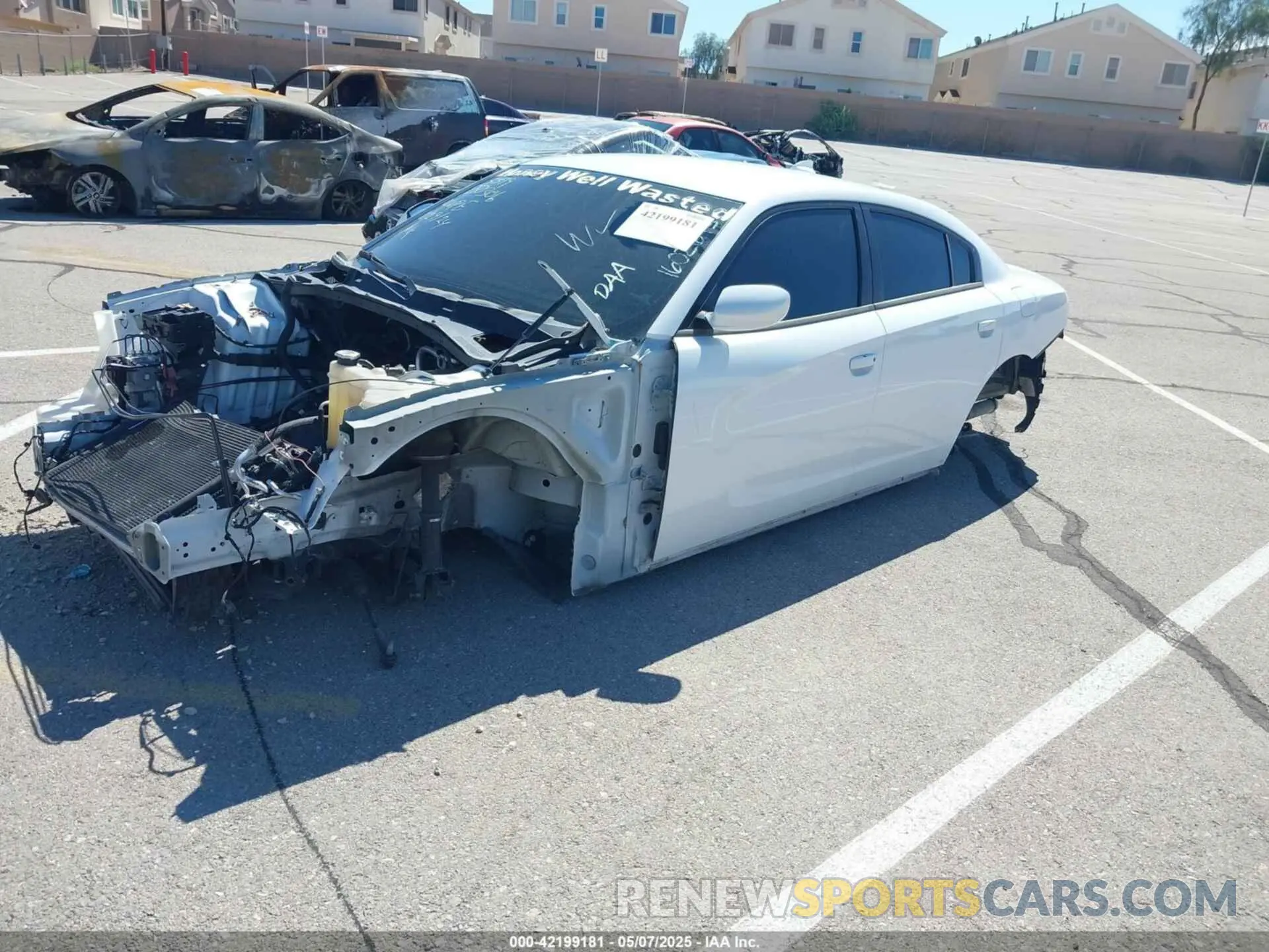 2 Photograph of a damaged car 2C3CDXGJ9KH742747 DODGE CHARGER 2019