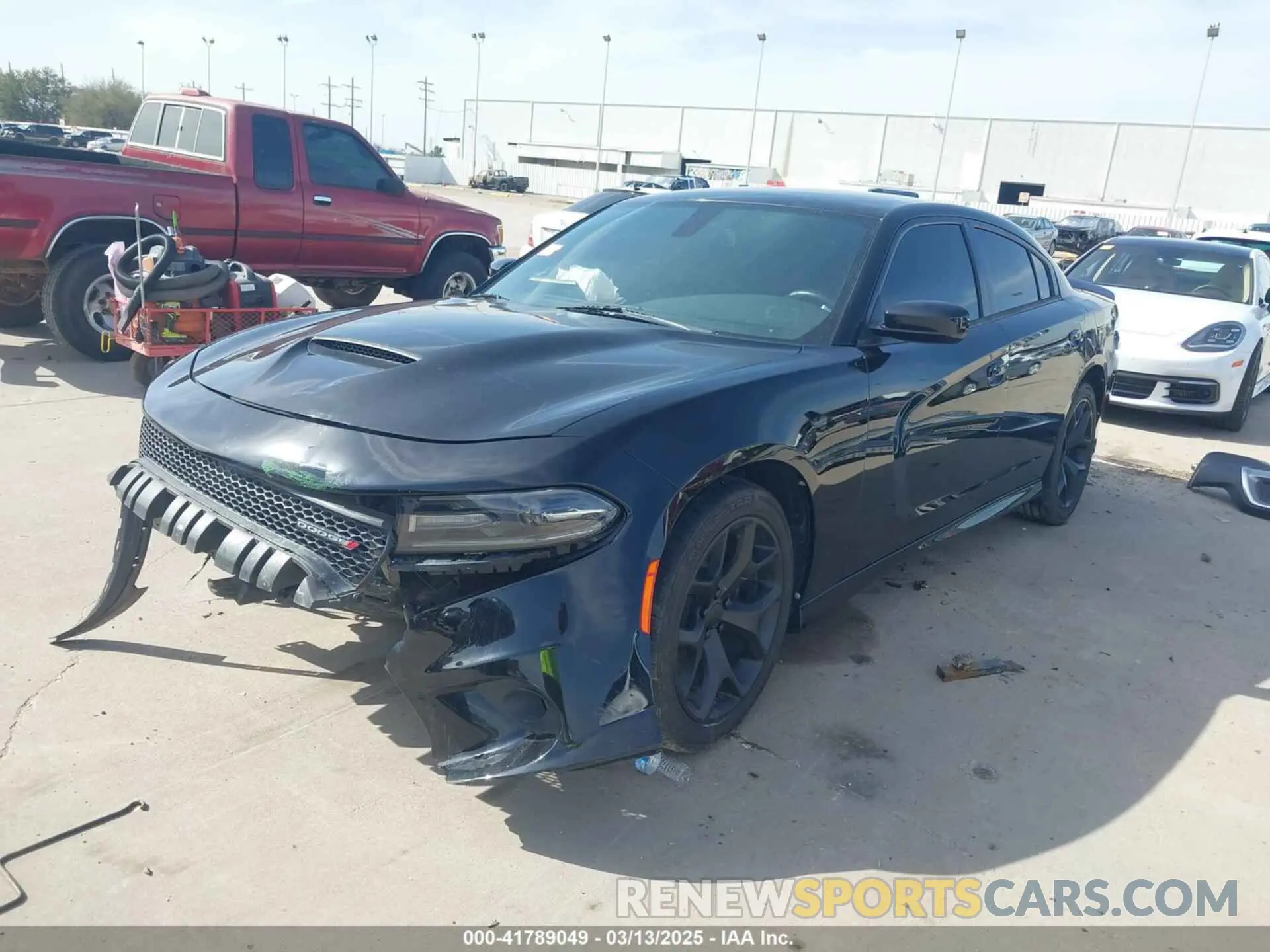 2 Photograph of a damaged car 2C3CDXHG0KH589064 DODGE CHARGER 2019