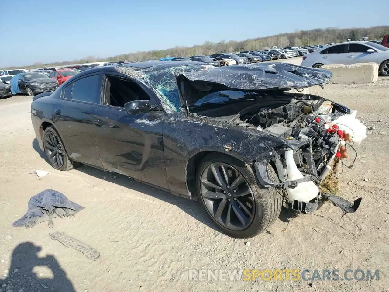4 Photograph of a damaged car 2C3CDXHG0KH597651 DODGE CHARGER 2019