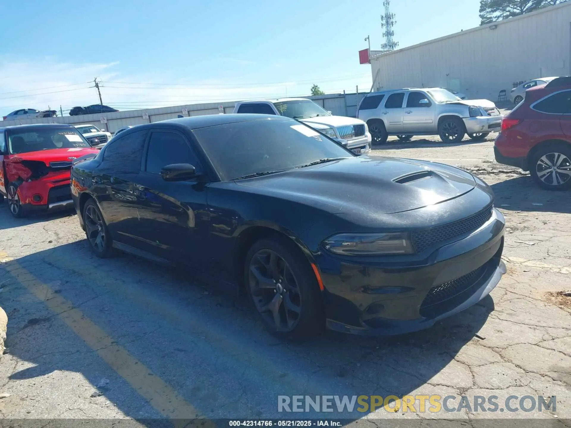 1 Photograph of a damaged car 2C3CDXHG0KH681145 DODGE CHARGER 2019