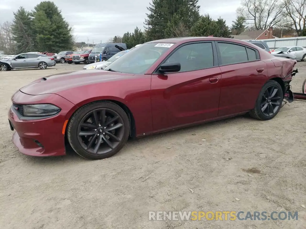 1 Photograph of a damaged car 2C3CDXHG1KH607393 DODGE CHARGER 2019