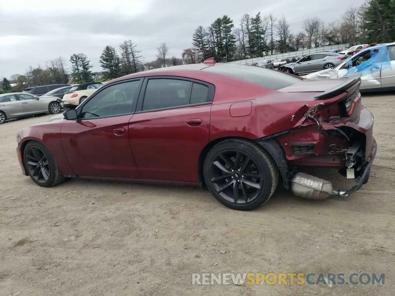 2 Photograph of a damaged car 2C3CDXHG1KH607393 DODGE CHARGER 2019