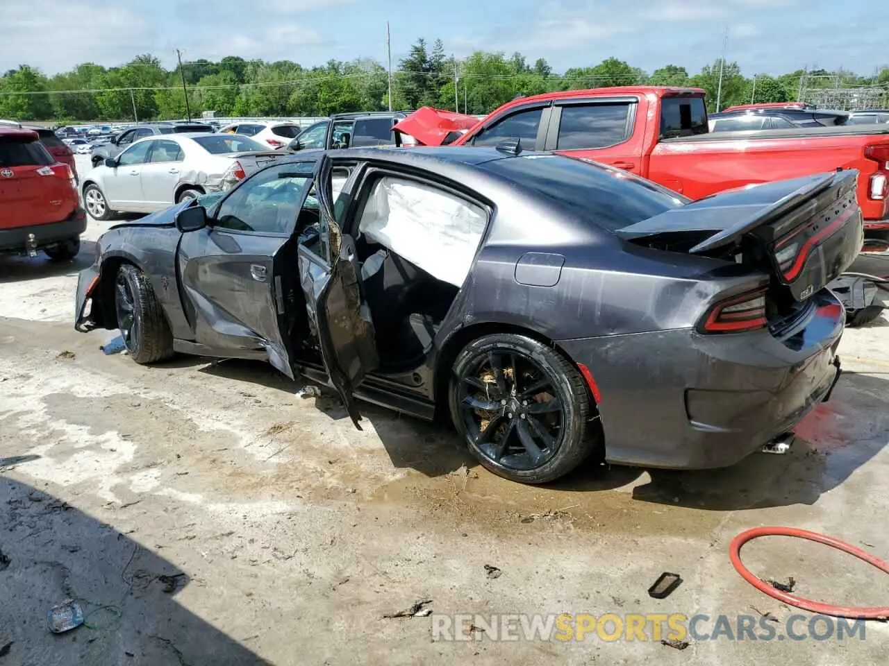 2 Photograph of a damaged car 2C3CDXHG1KH681431 DODGE CHARGER 2019