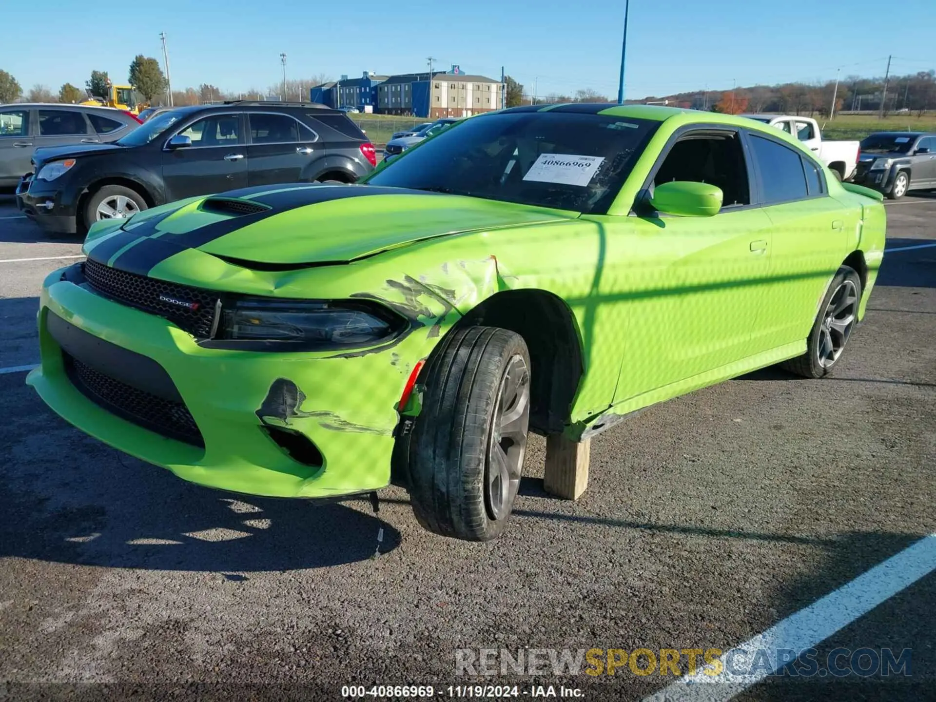 2 Photograph of a damaged car 2C3CDXHG1KH706666 DODGE CHARGER 2019