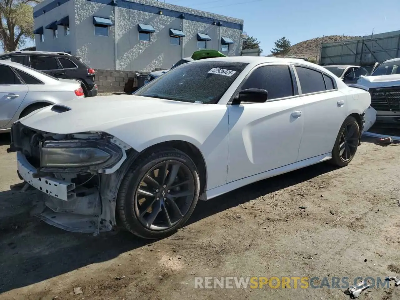 1 Photograph of a damaged car 2C3CDXHG3KH547309 DODGE CHARGER 2019