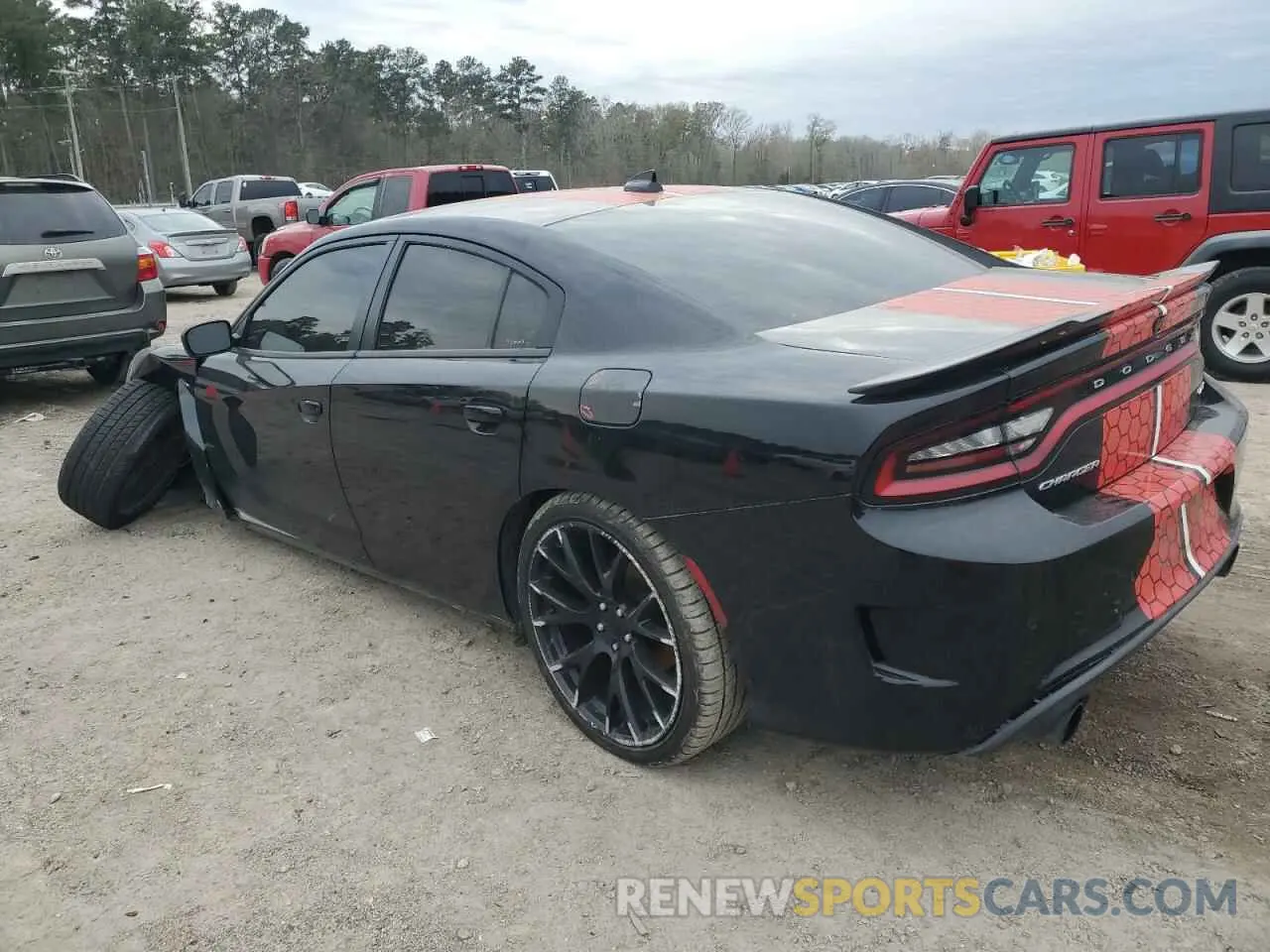2 Photograph of a damaged car 2C3CDXHG3KH584571 DODGE CHARGER 2019