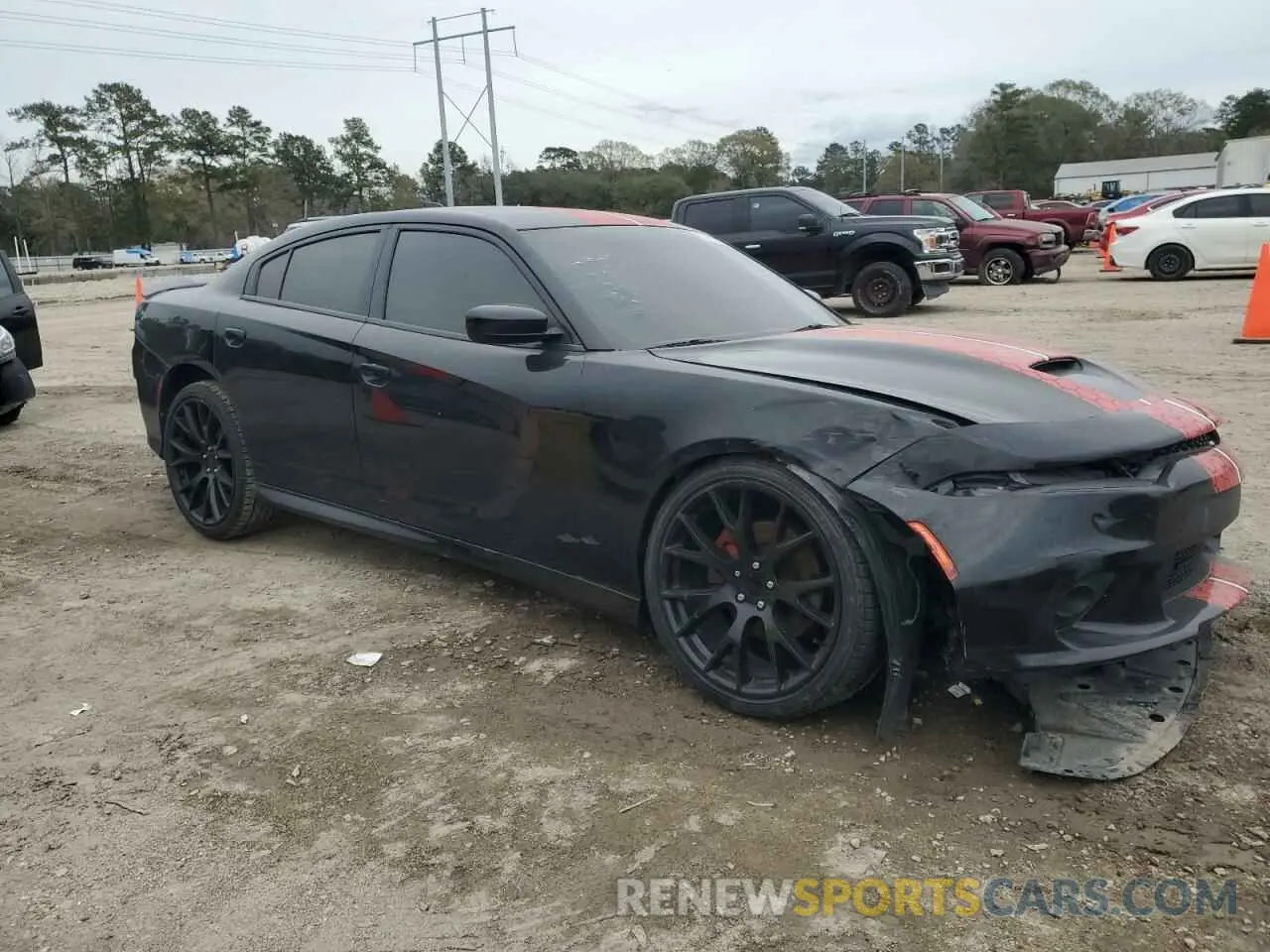 4 Photograph of a damaged car 2C3CDXHG3KH584571 DODGE CHARGER 2019
