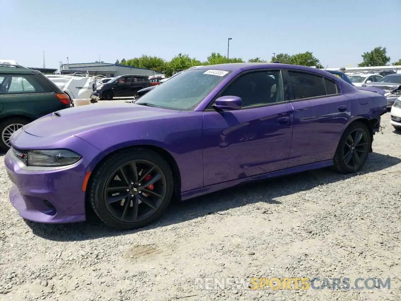 1 Photograph of a damaged car 2C3CDXHG4KH545200 DODGE CHARGER 2019