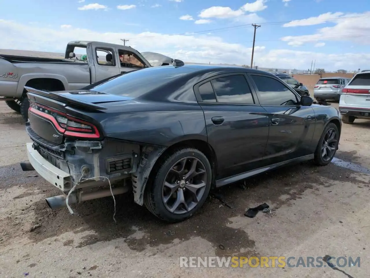 3 Photograph of a damaged car 2C3CDXHG4KH598320 DODGE CHARGER 2019