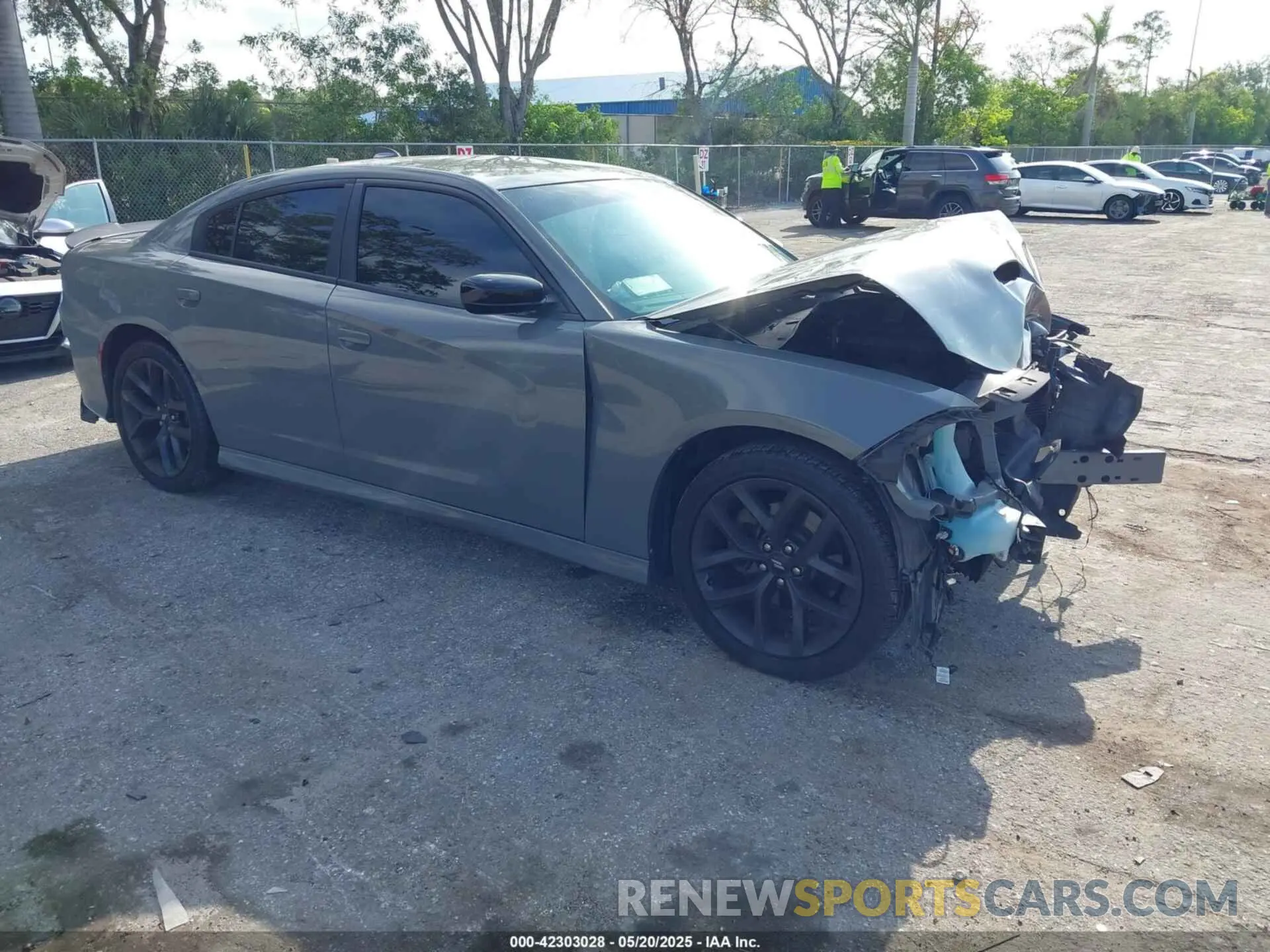 1 Photograph of a damaged car 2C3CDXHG4KH714020 DODGE CHARGER 2019