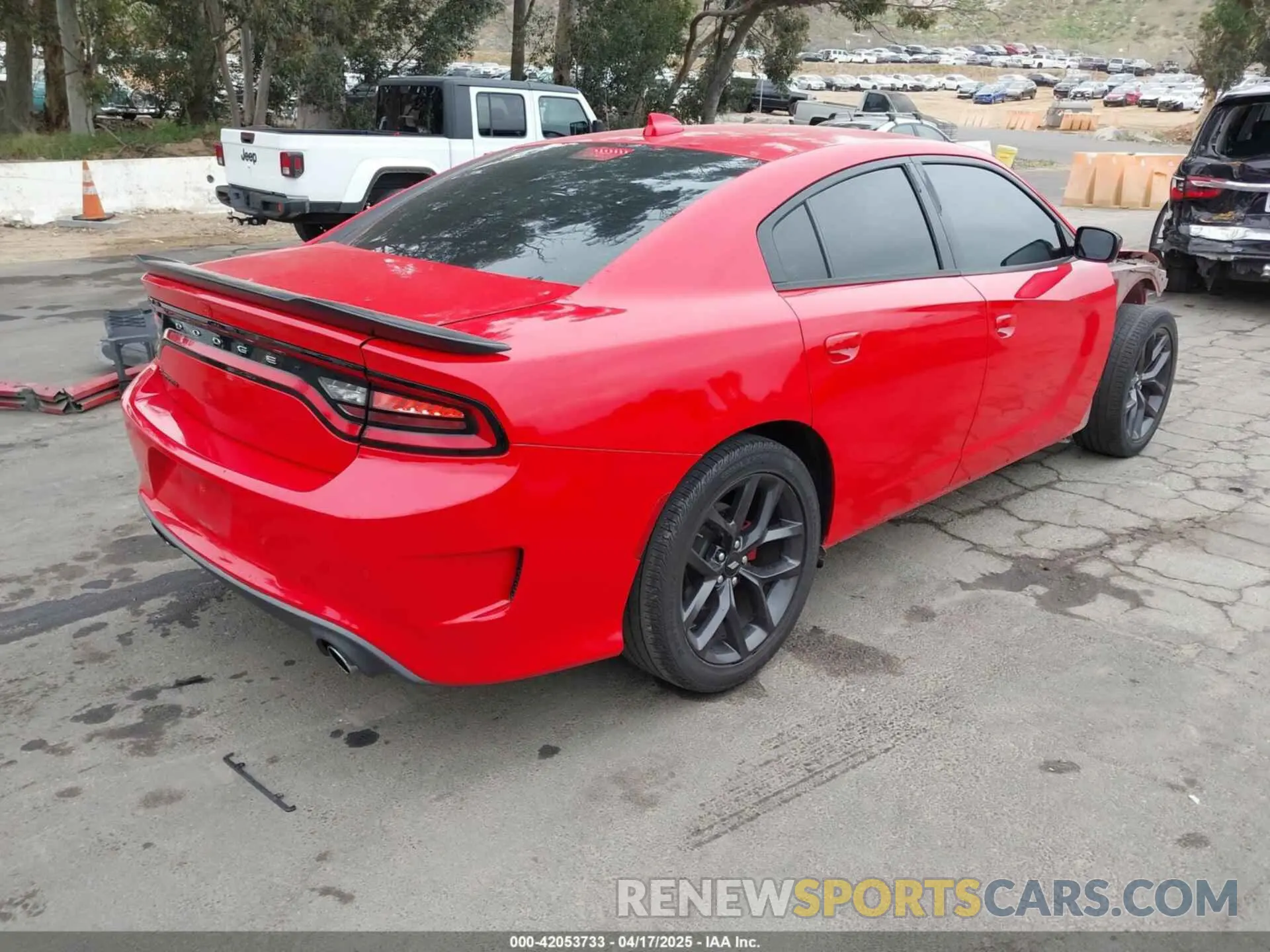 4 Photograph of a damaged car 2C3CDXHG6KH507158 DODGE CHARGER 2019