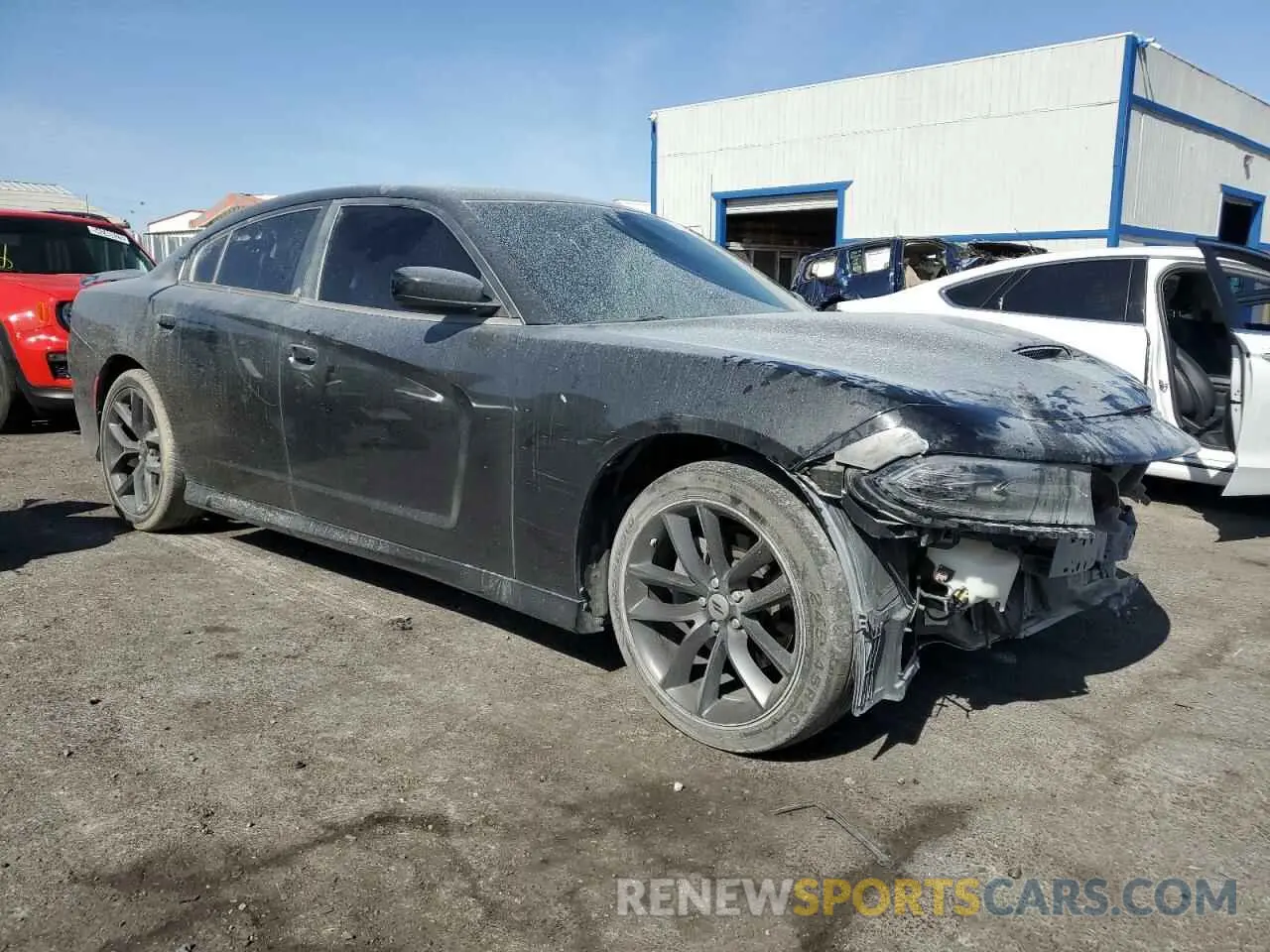 4 Photograph of a damaged car 2C3CDXHG6KH547434 DODGE CHARGER 2019