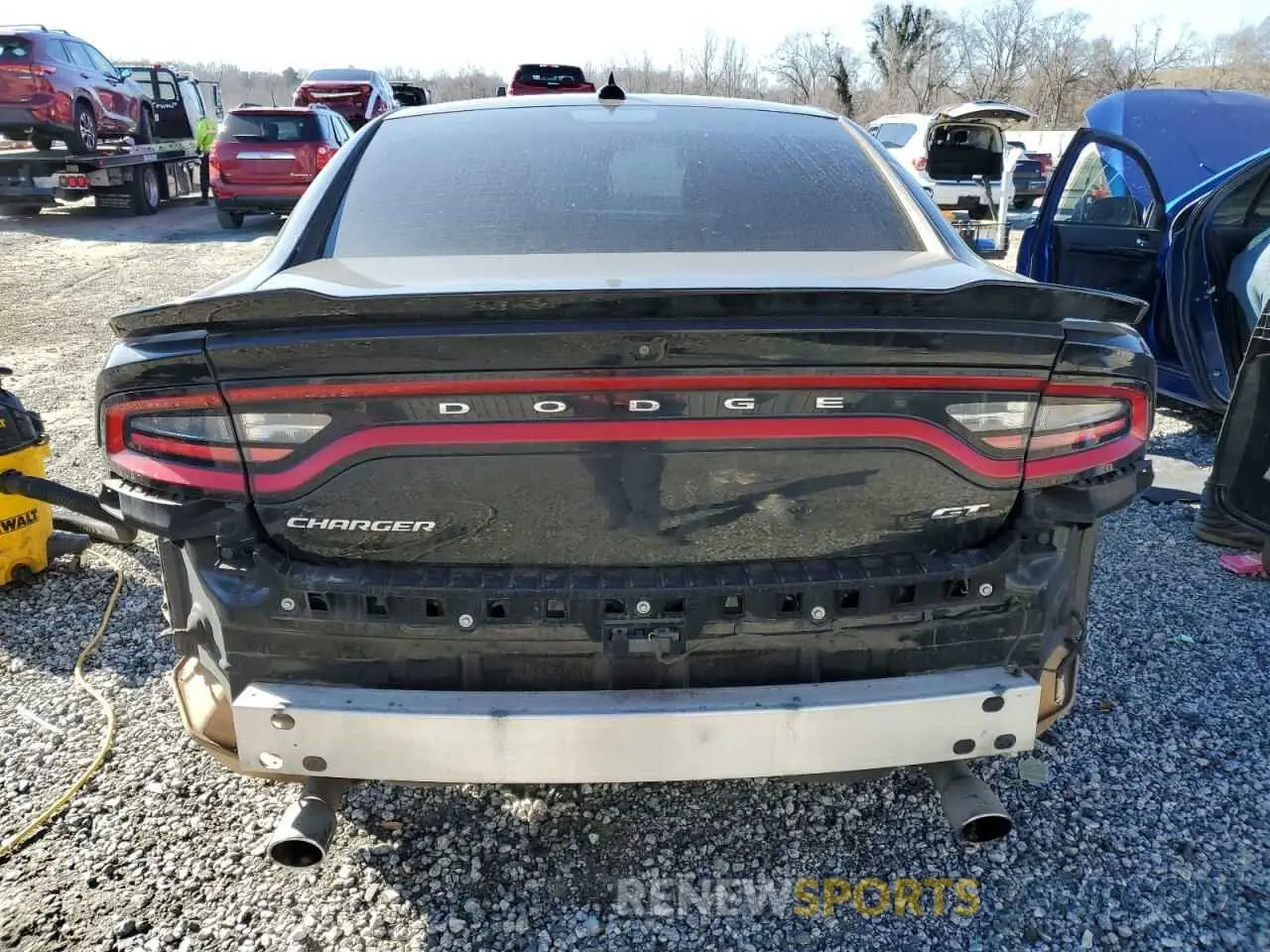 6 Photograph of a damaged car 2C3CDXHG6KH597248 DODGE CHARGER 2019