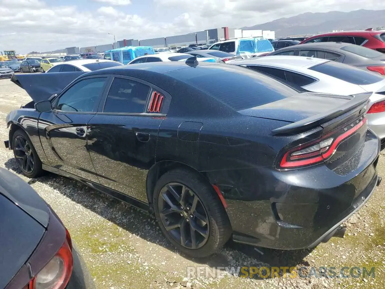 2 Photograph of a damaged car 2C3CDXHG6KH681814 DODGE CHARGER 2019