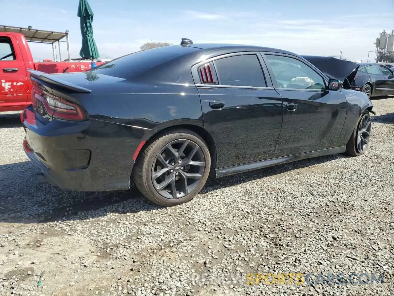 3 Photograph of a damaged car 2C3CDXHG6KH681814 DODGE CHARGER 2019