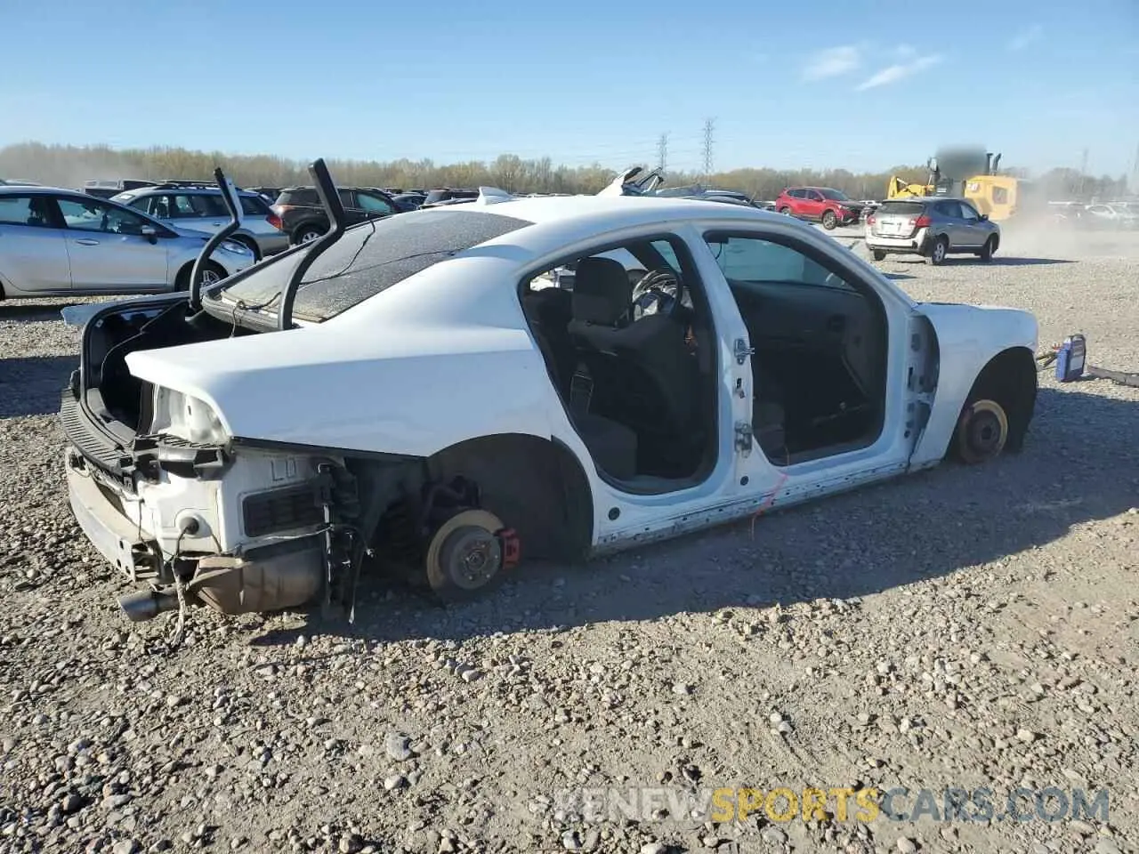 3 Photograph of a damaged car 2C3CDXHG6KH686396 DODGE CHARGER 2019