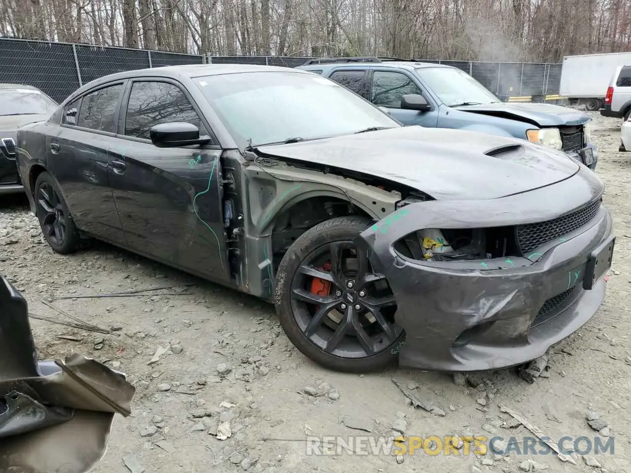 4 Photograph of a damaged car 2C3CDXHG7KH568289 DODGE CHARGER 2019