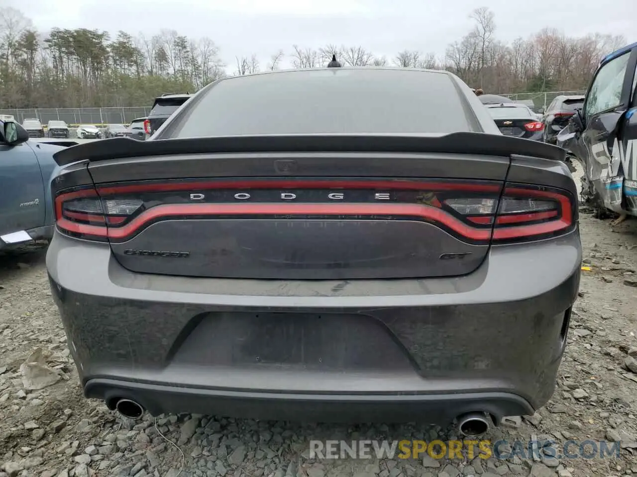 6 Photograph of a damaged car 2C3CDXHG7KH568289 DODGE CHARGER 2019