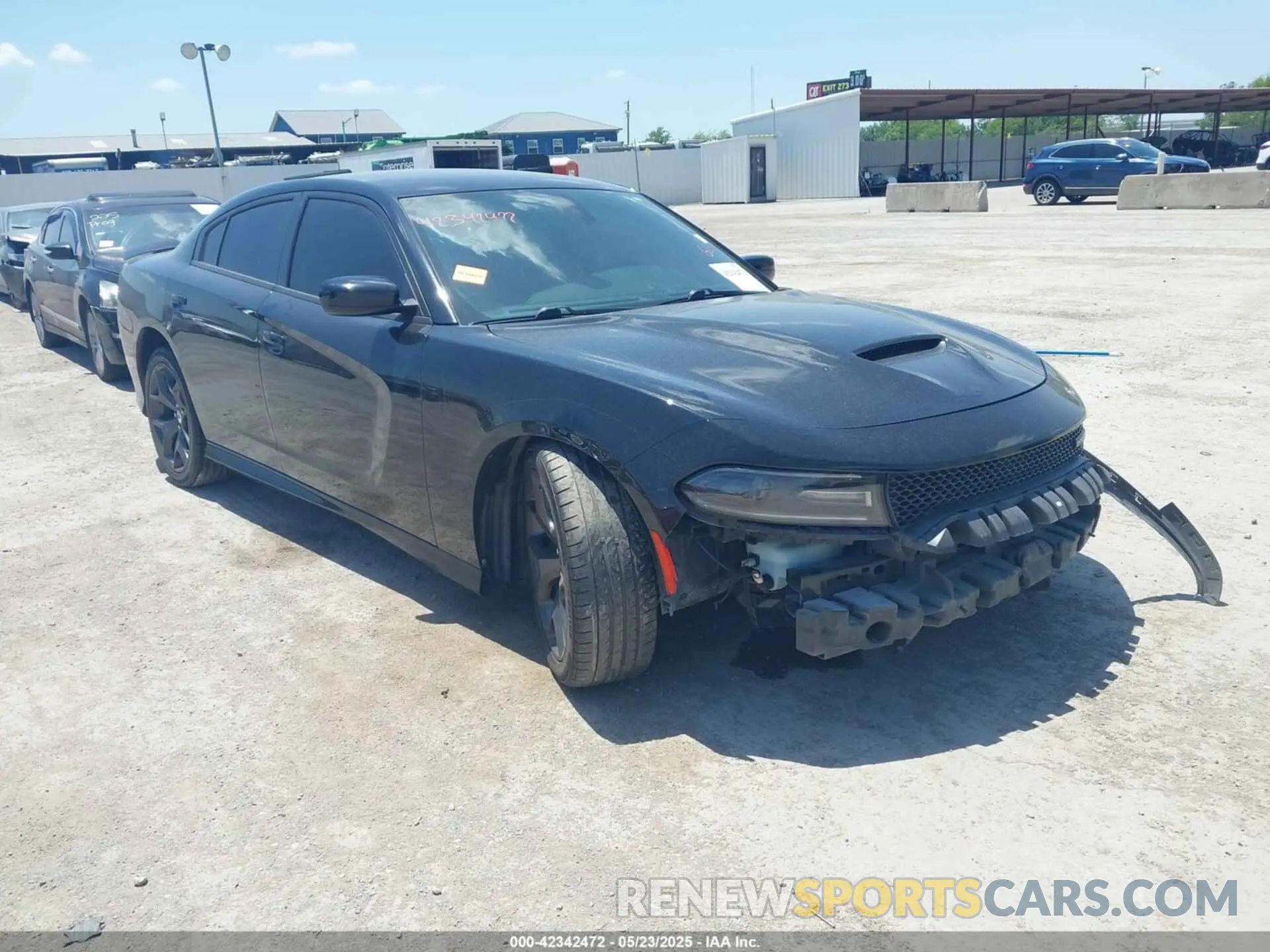 1 Photograph of a damaged car 2C3CDXHG7KH597064 DODGE CHARGER 2019