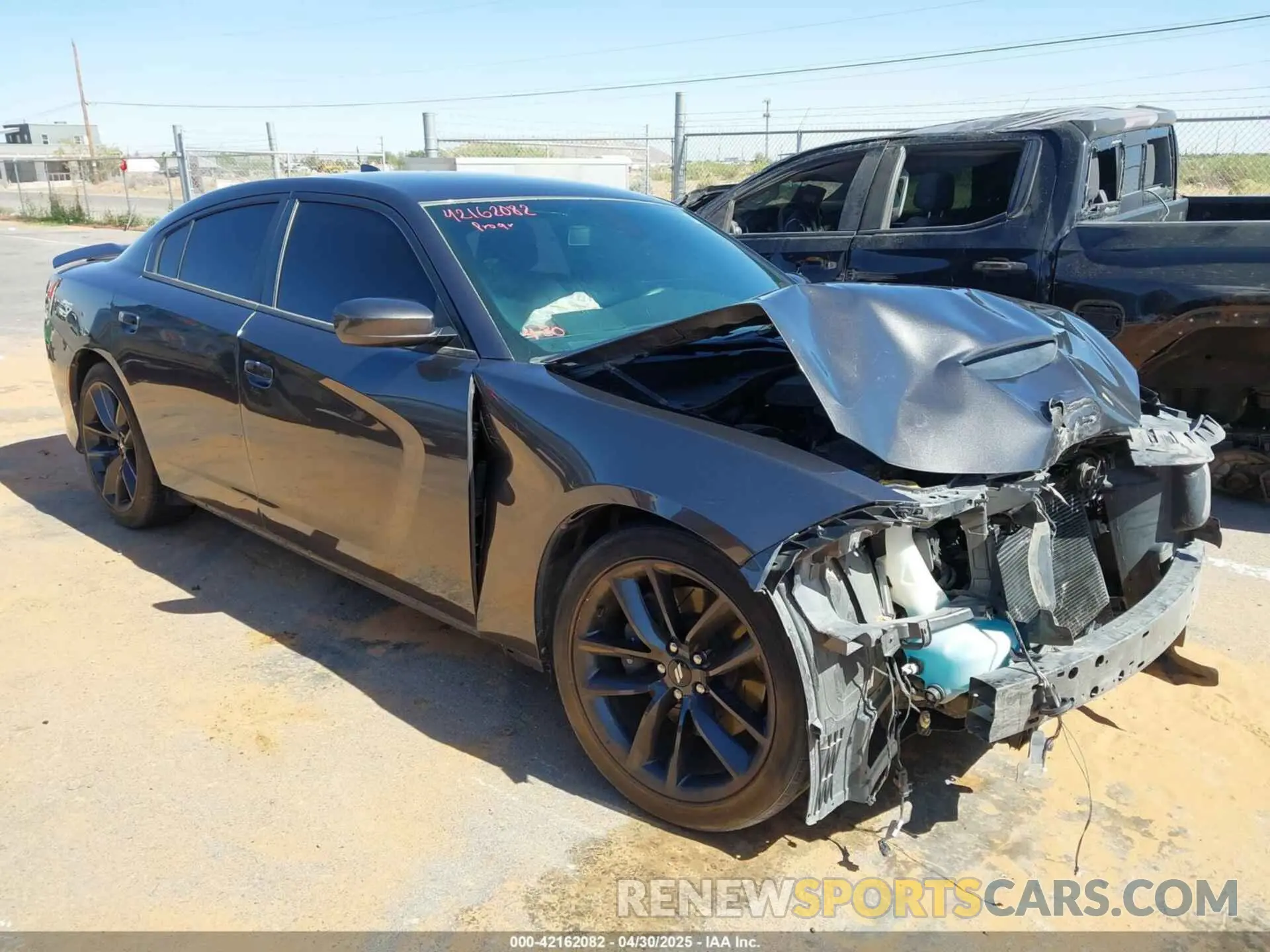 1 Photograph of a damaged car 2C3CDXHG7KH597761 DODGE CHARGER 2019