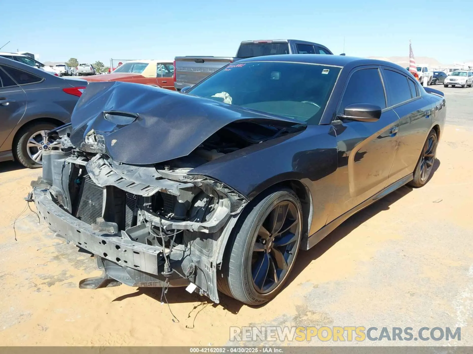 2 Photograph of a damaged car 2C3CDXHG7KH597761 DODGE CHARGER 2019