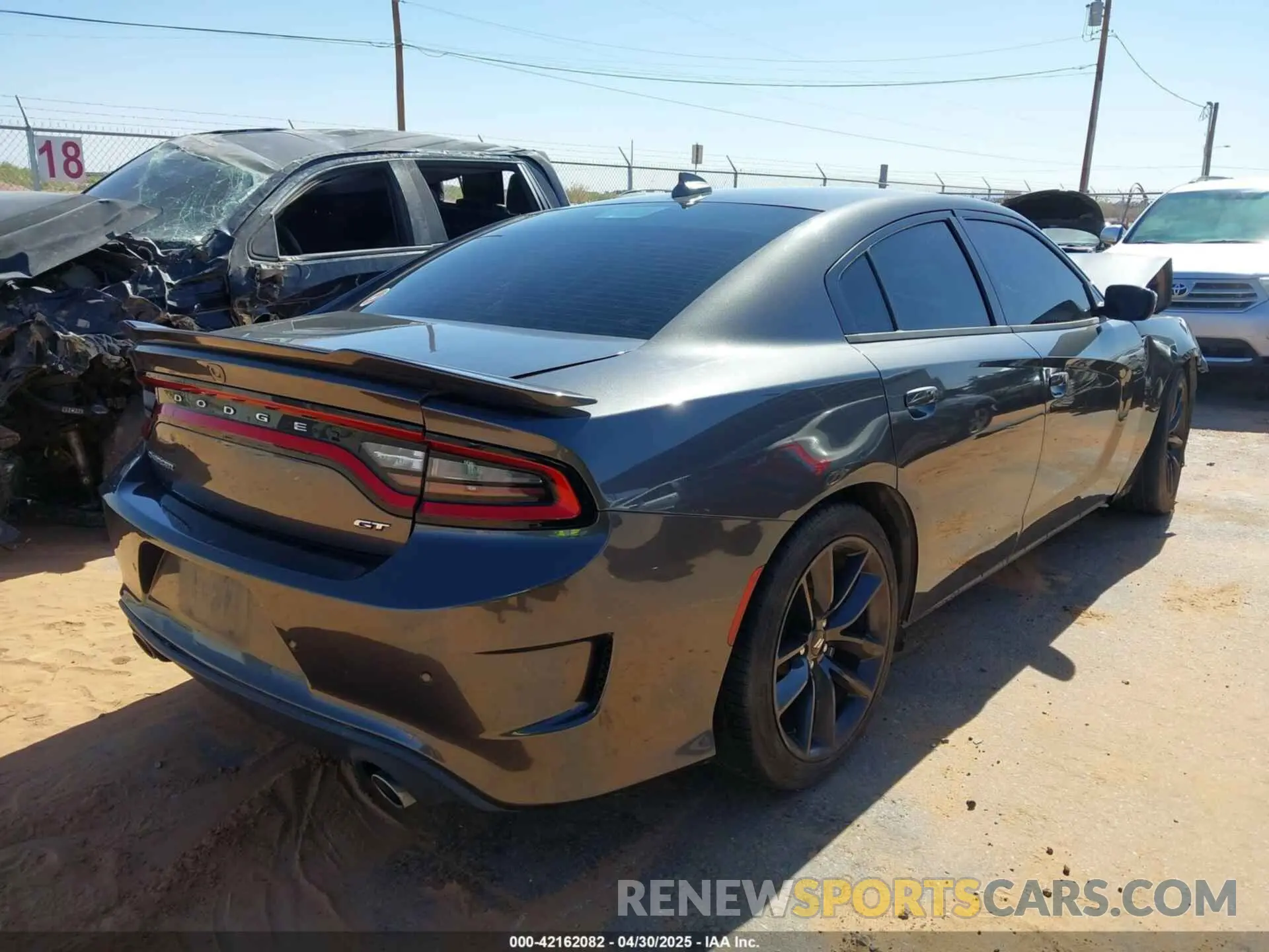 4 Photograph of a damaged car 2C3CDXHG7KH597761 DODGE CHARGER 2019
