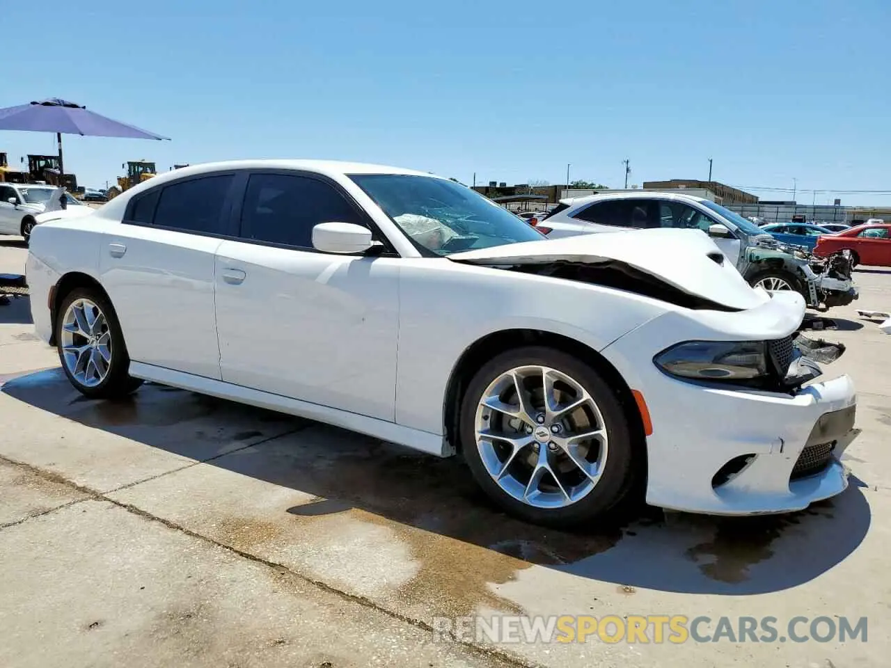 4 Photograph of a damaged car 2C3CDXHG7KH706610 DODGE CHARGER 2019