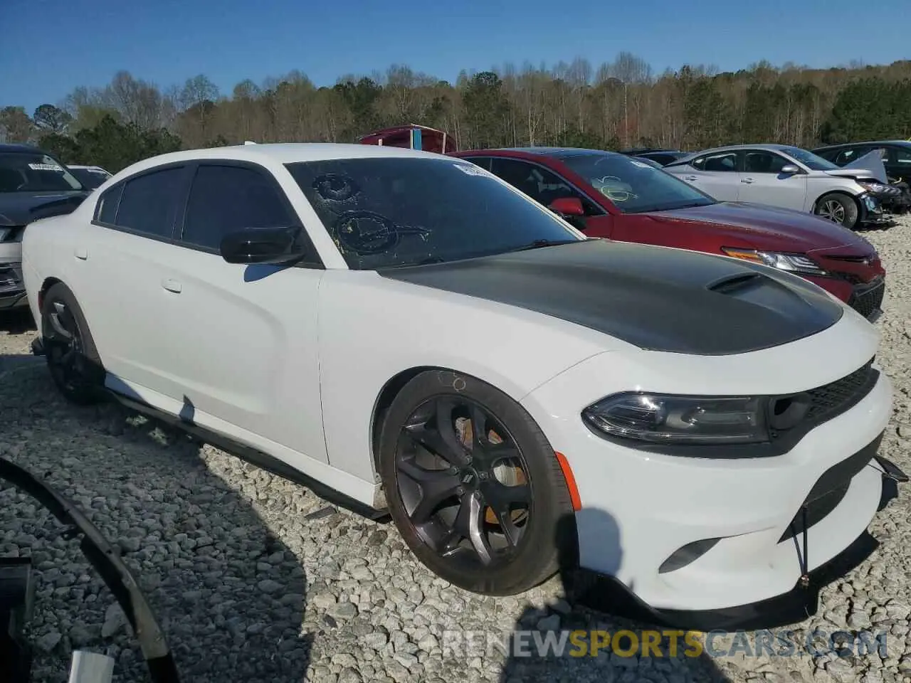 4 Photograph of a damaged car 2C3CDXHG8KH583898 DODGE CHARGER 2019