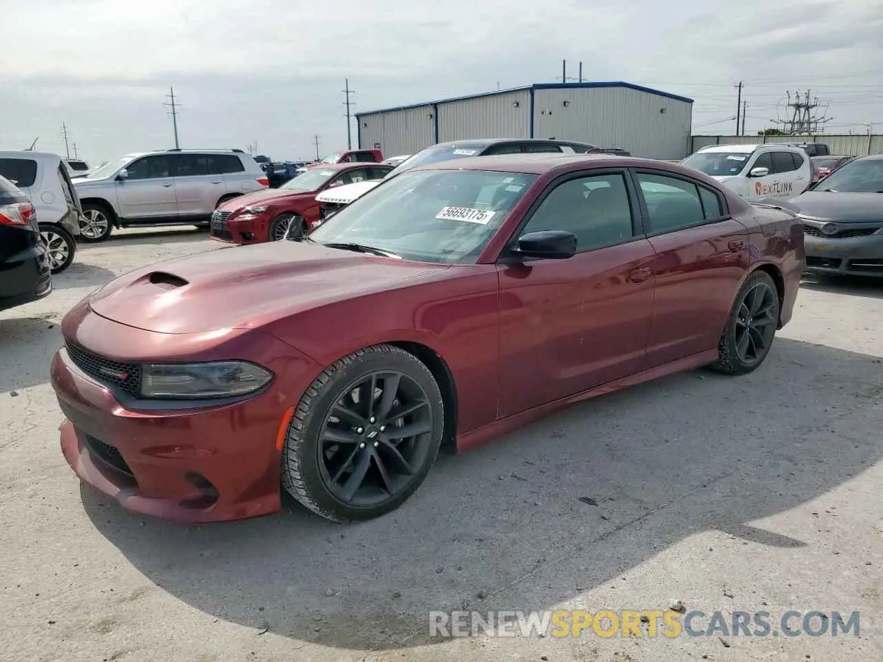 1 Photograph of a damaged car 2C3CDXHG8KH597557 DODGE CHARGER 2019