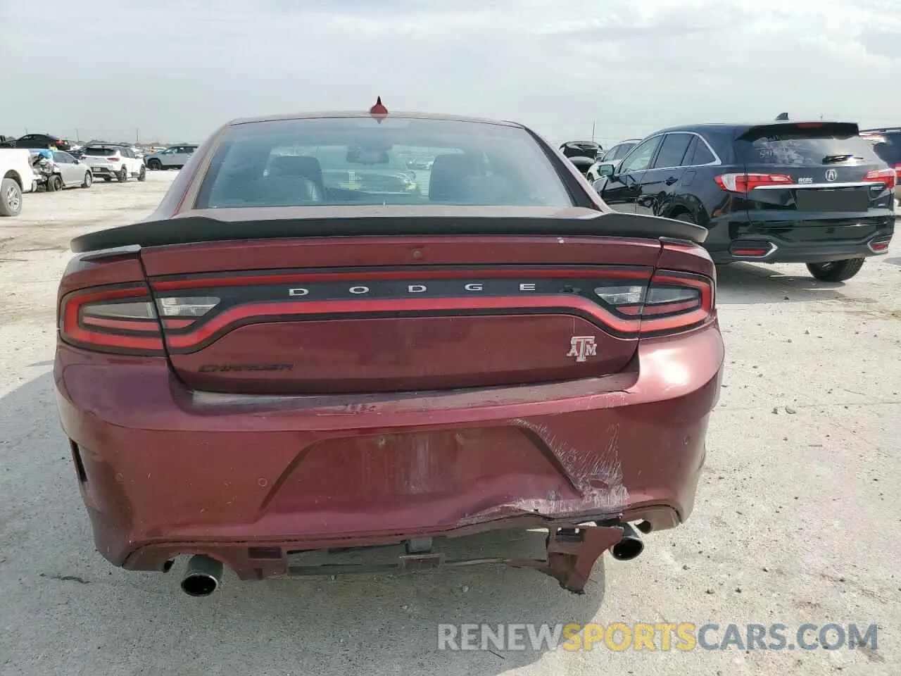 6 Photograph of a damaged car 2C3CDXHG8KH597557 DODGE CHARGER 2019
