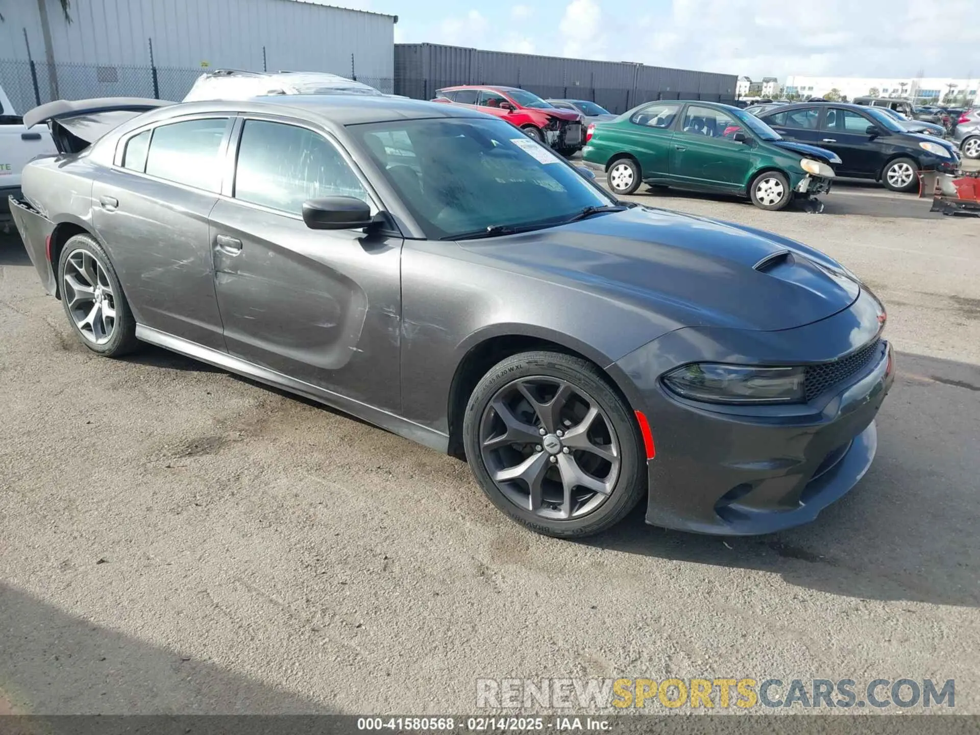 1 Photograph of a damaged car 2C3CDXHG8KH673651 DODGE CHARGER 2019